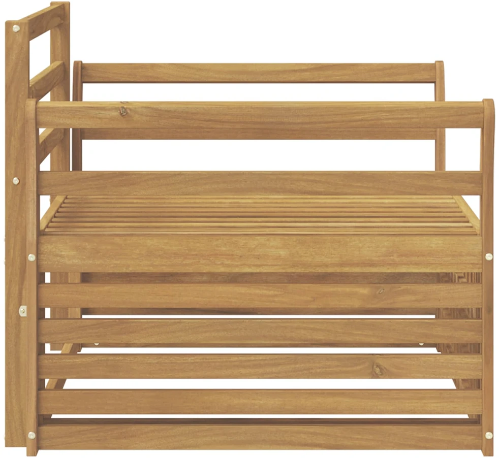 Lauko sofa Kietos akacijos mediena Balta