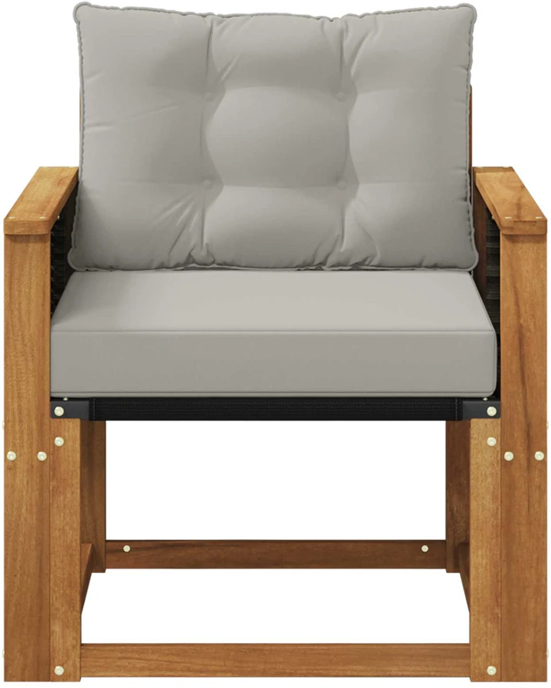 Lauko sofa Kietos akacijos mediena Natūrali