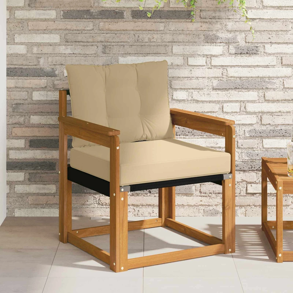 Lauko sofa Kietos akacijos mediena Natūrali