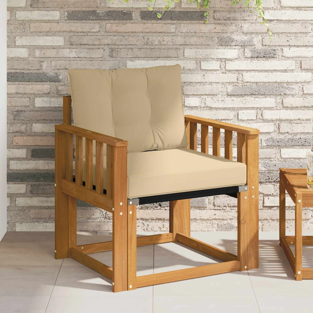 Lauko sofa Kietos akacijos mediena Natūrali