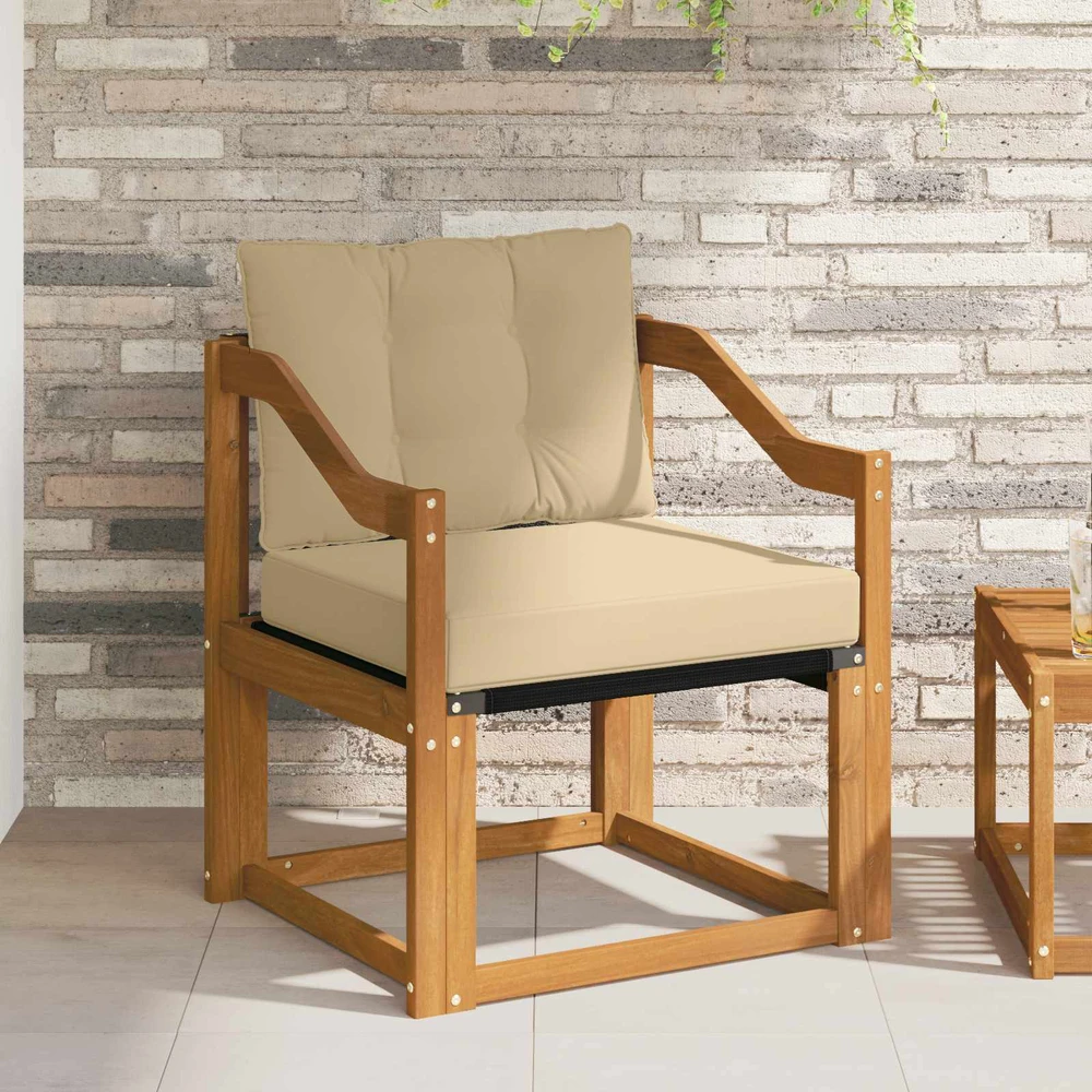Lauko sofa Kietos akacijos mediena Natūrali