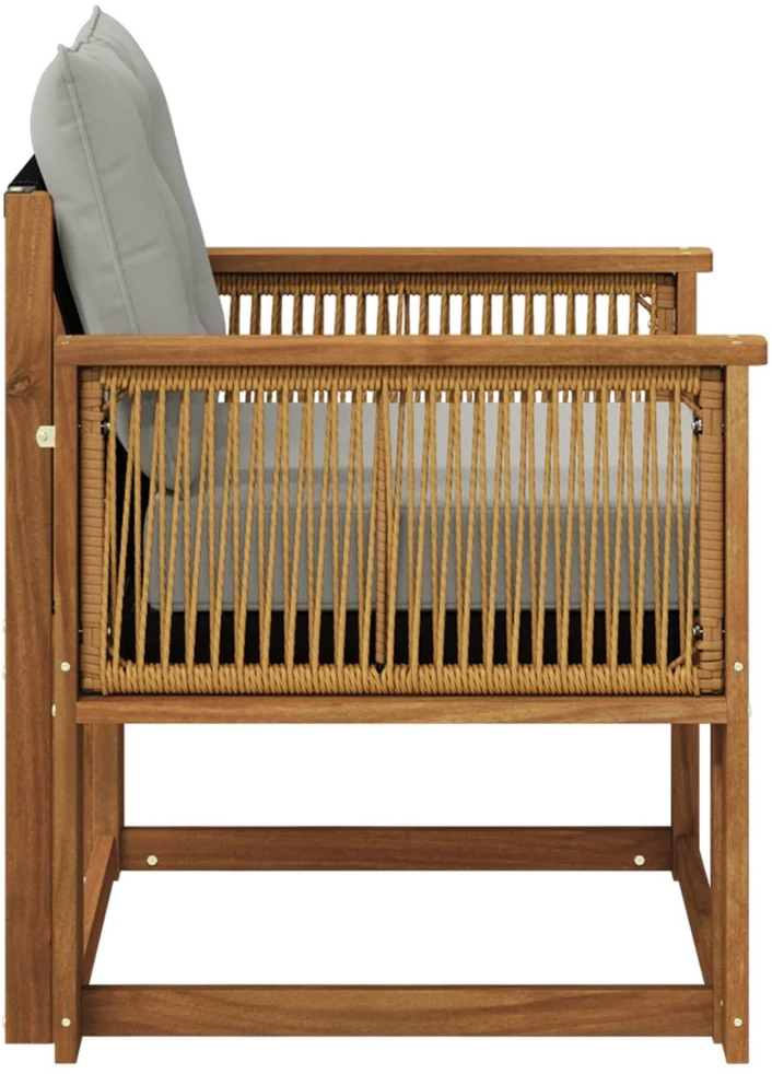 Lauko sofa Kietos akacijos mediena Natūrali