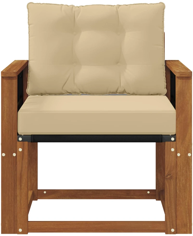 Lauko sofa Kietos akacijos mediena Natūrali