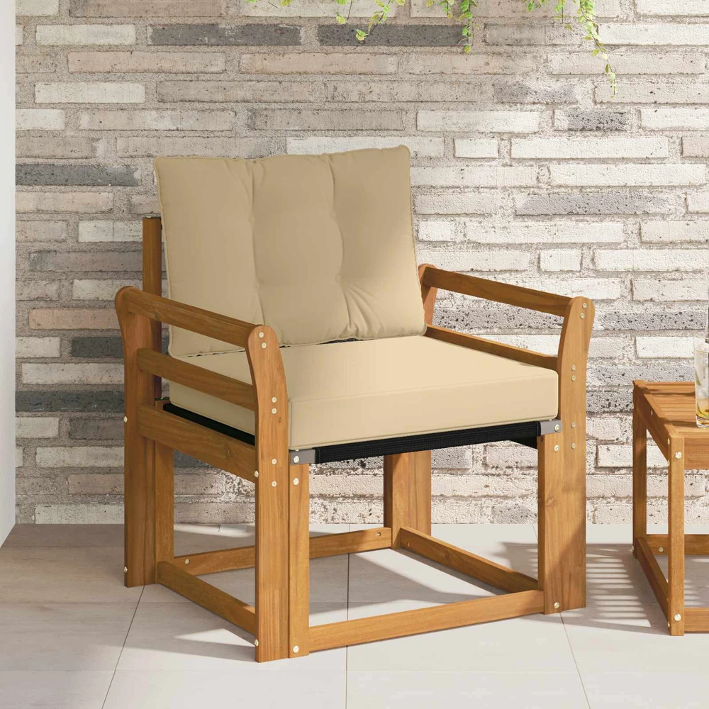 Lauko sofa Kietos akacijos mediena Natūrali