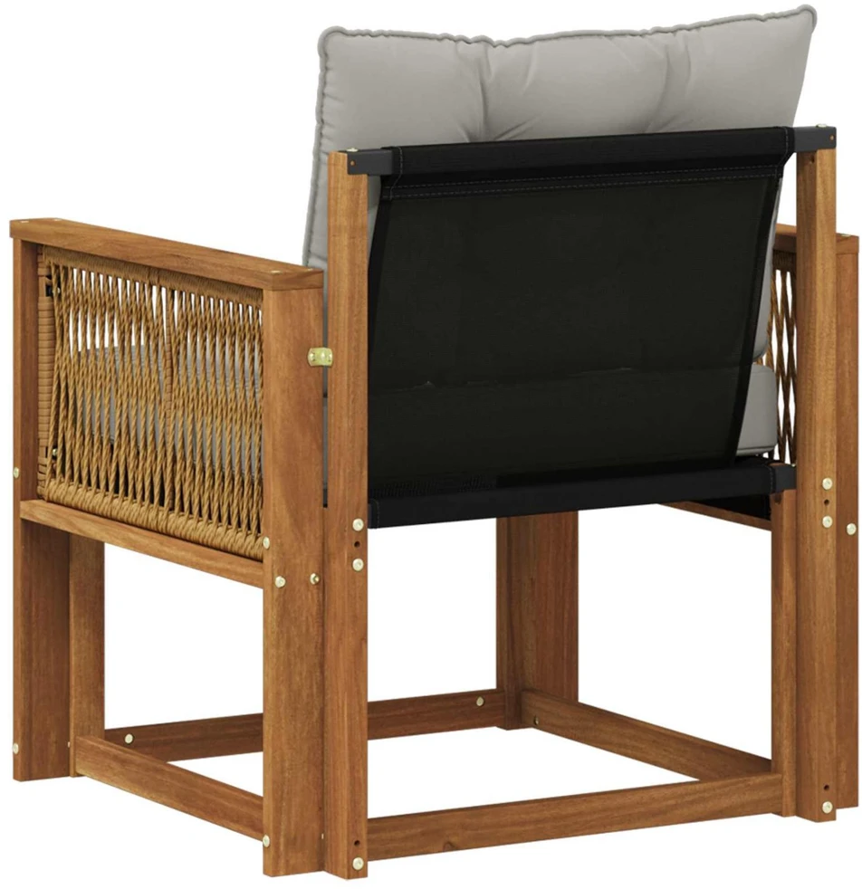 Lauko sofa Kietos akacijos mediena Natūrali