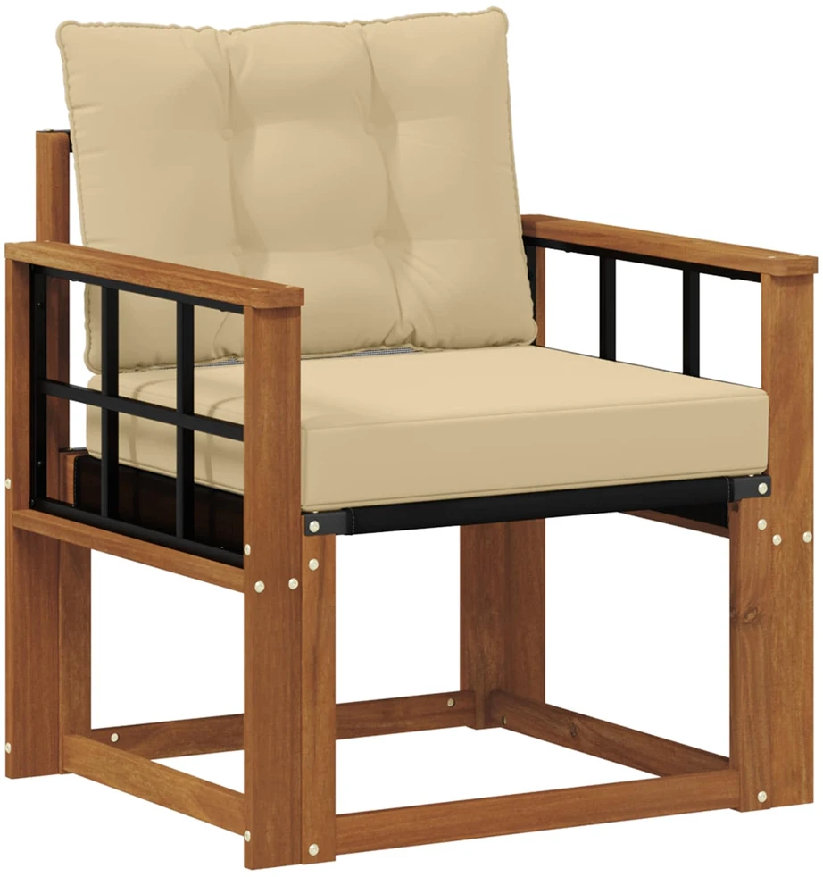 Lauko sofa Kietos akacijos mediena Natūrali