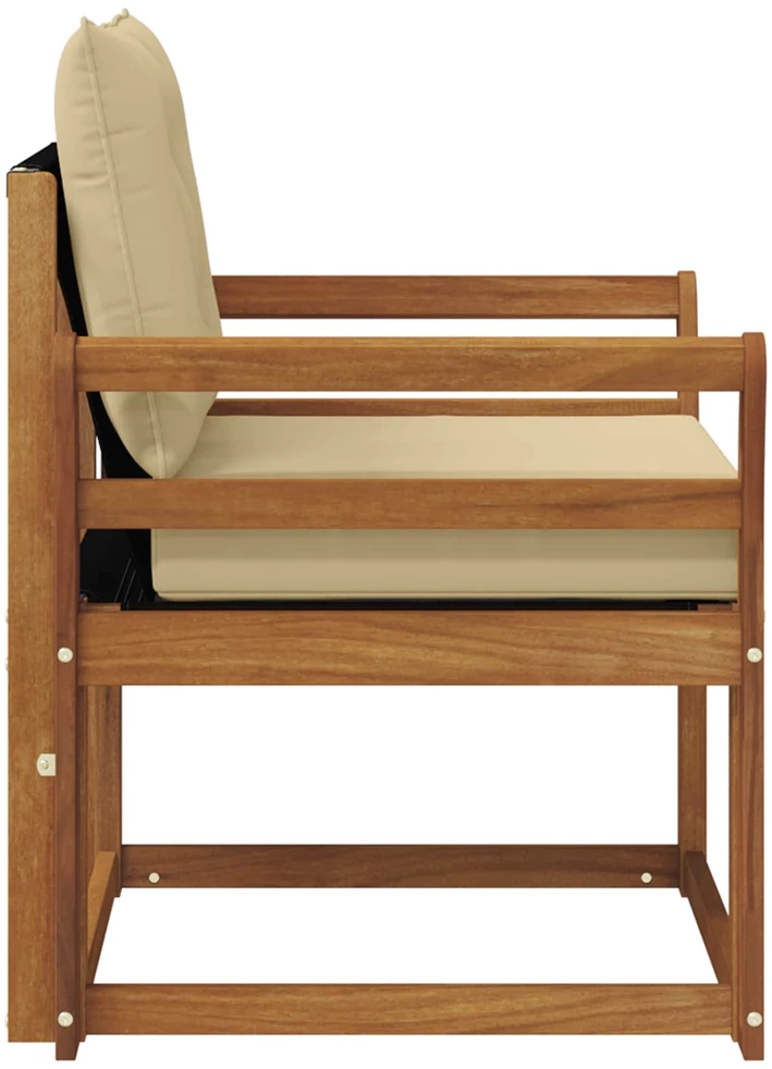 Lauko sofa Kietos akacijos mediena Natūrali