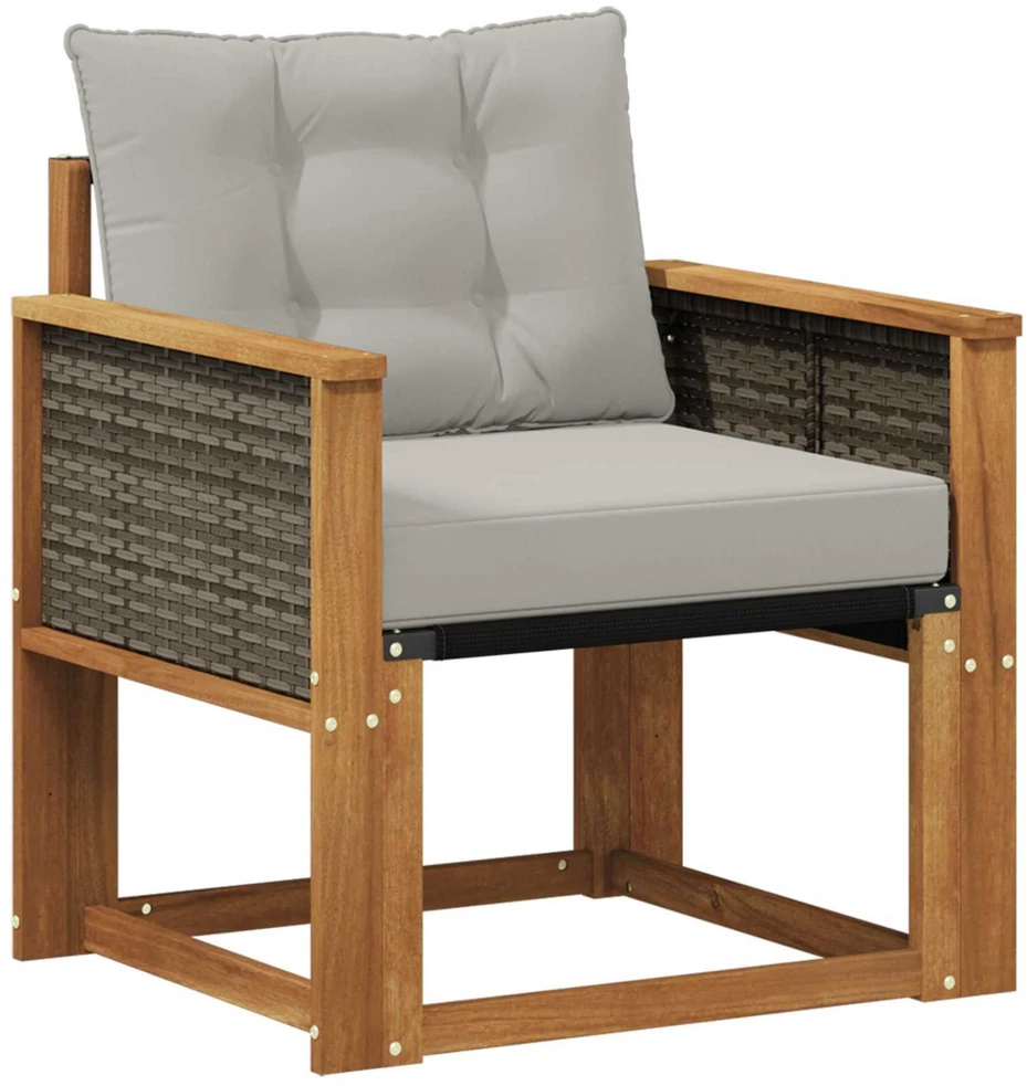 Lauko sofa Kietos akacijos mediena Natūrali