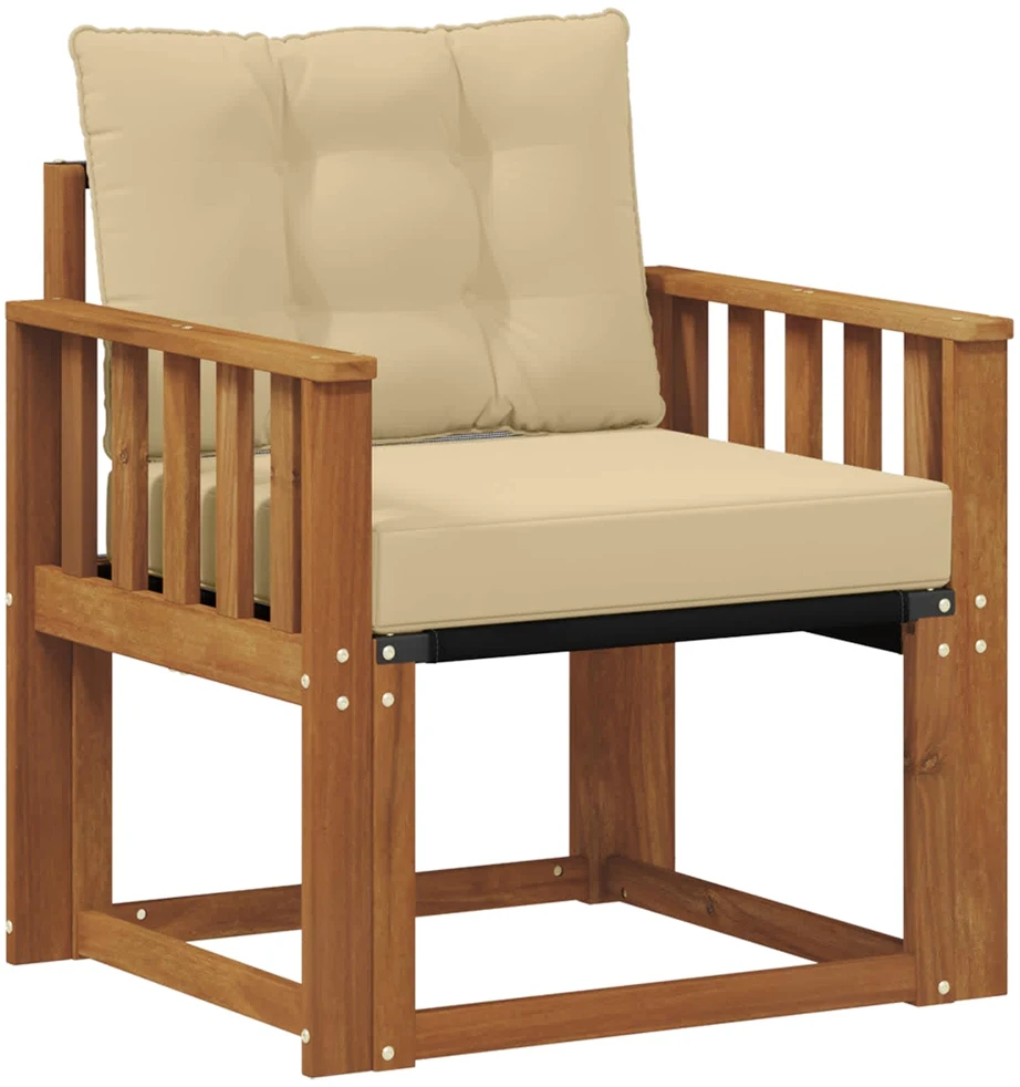 Lauko sofa Kietos akacijos mediena Natūrali