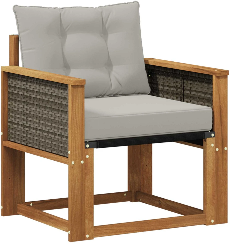 Lauko sofa Kietos akacijos mediena Natūrali
