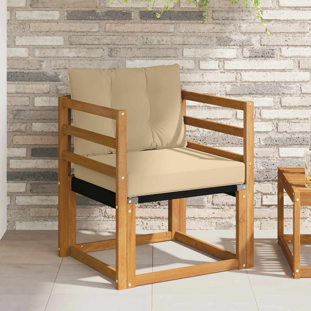 Lauko sofa Kietos akacijos mediena Natūrali