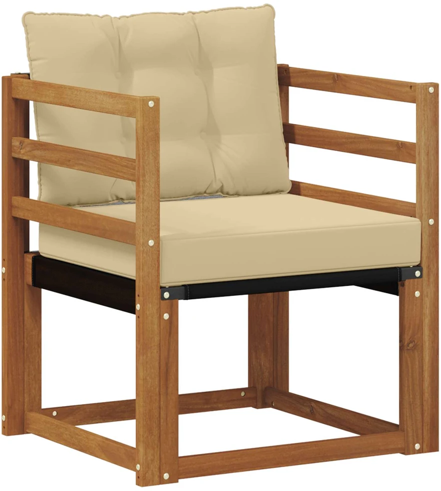 Lauko sofa Kietos akacijos mediena Natūrali
