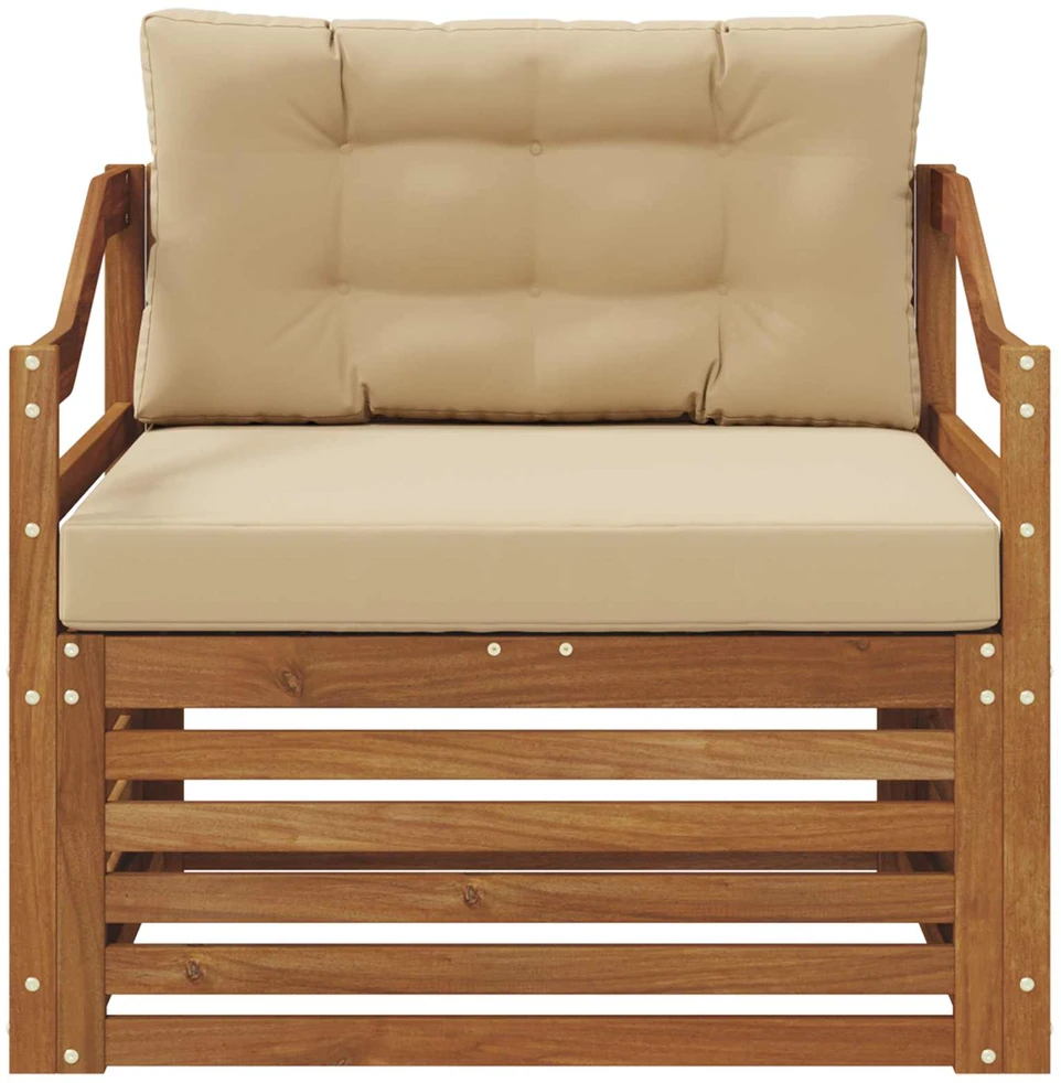 Lauko sofa Natūralus ir bežinis
