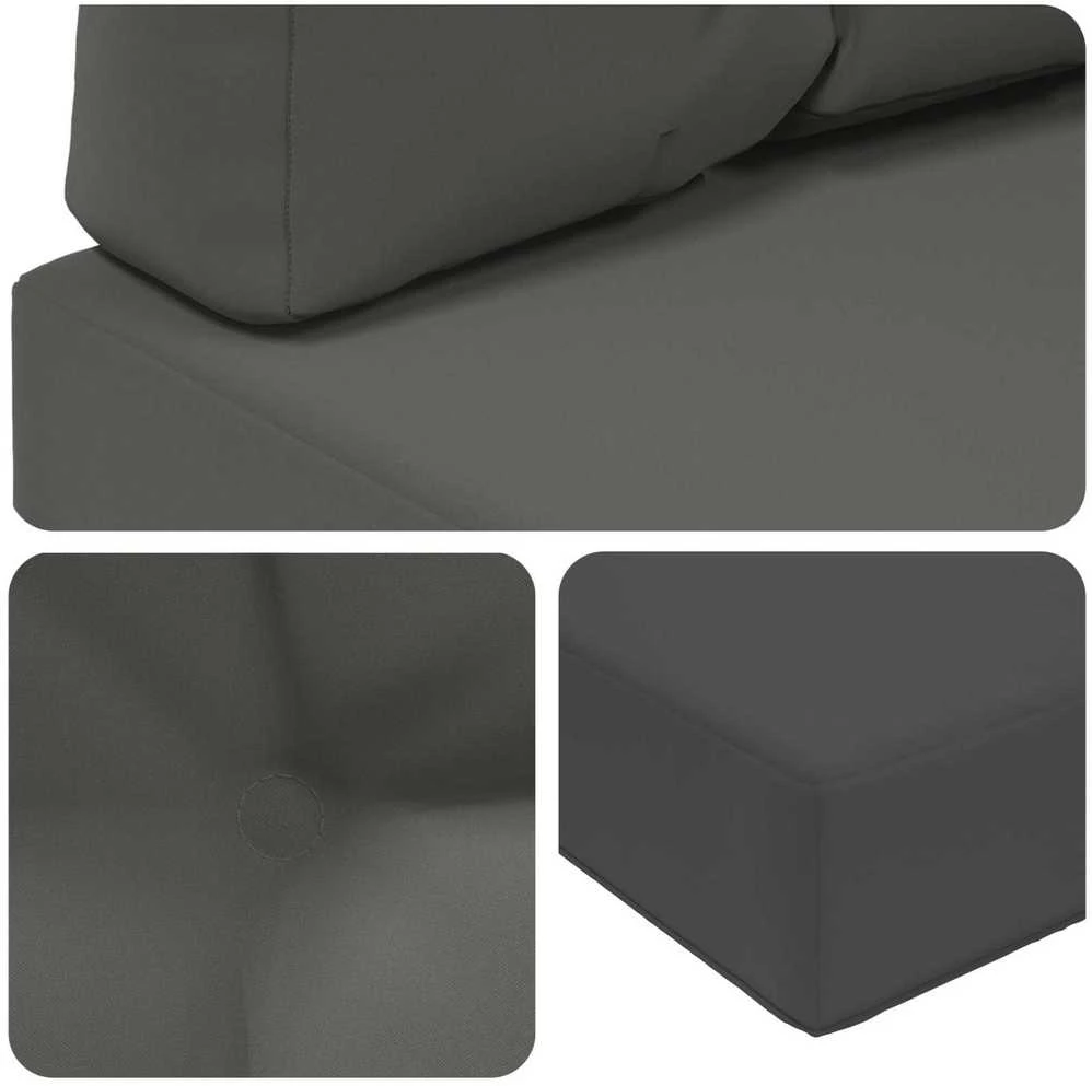 Lauko sofa pagalvėlė Poliesteris Antracito 60 x 60 cm