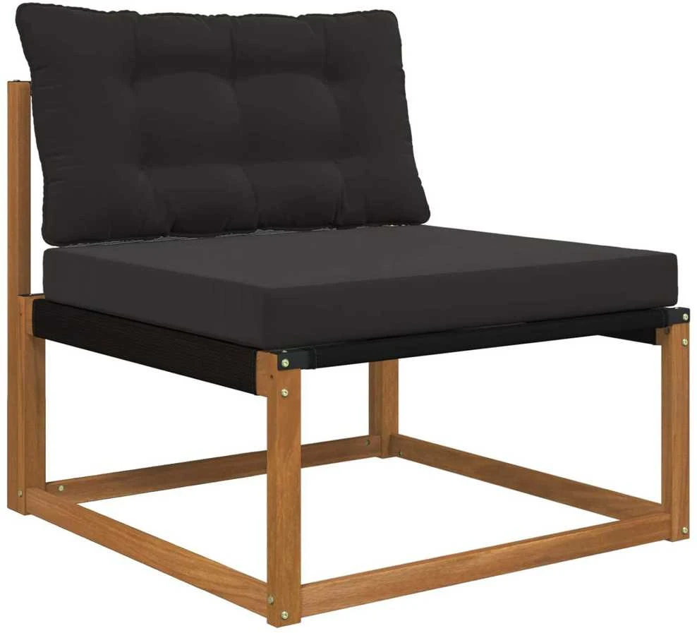 Lauko sofa pagalvėlė Poliesteris Juoda 80 x 68,5 cm
