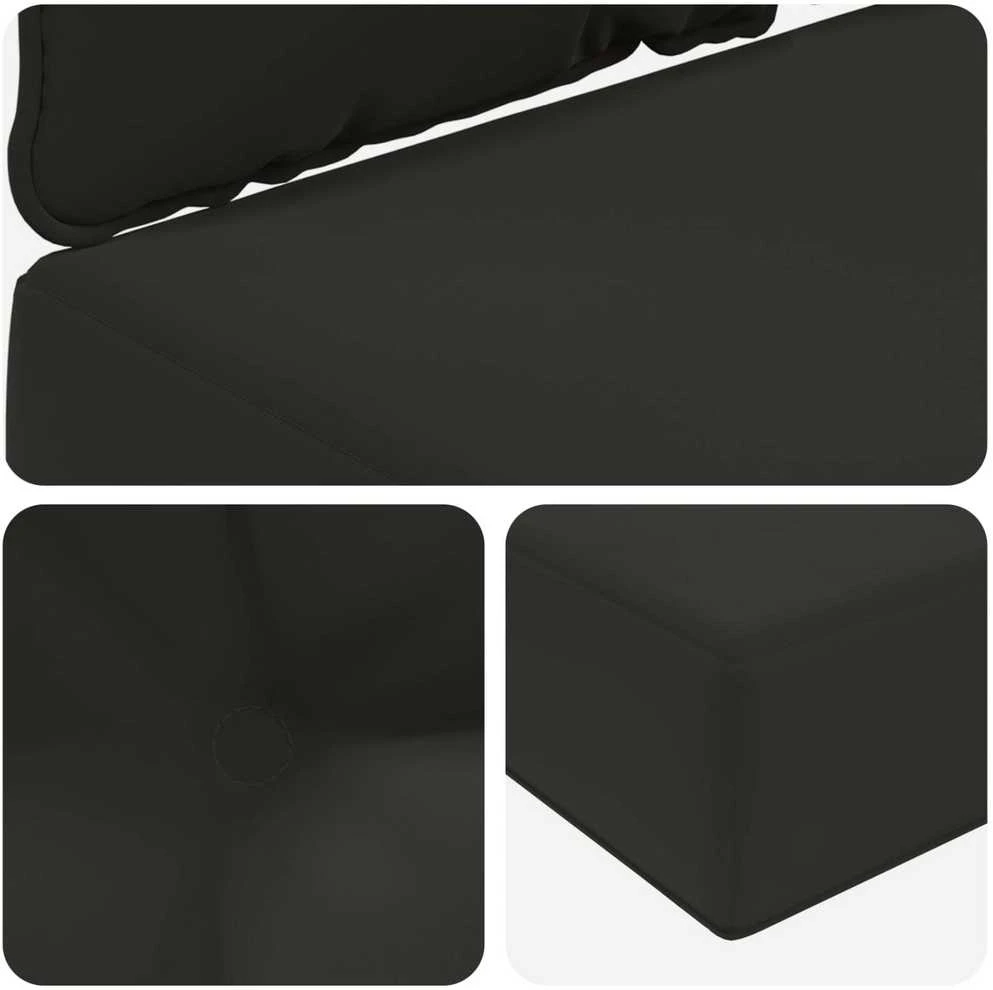 Lauko sofa pagalvėlė Poliesteris Juoda 80 x 68,5 cm