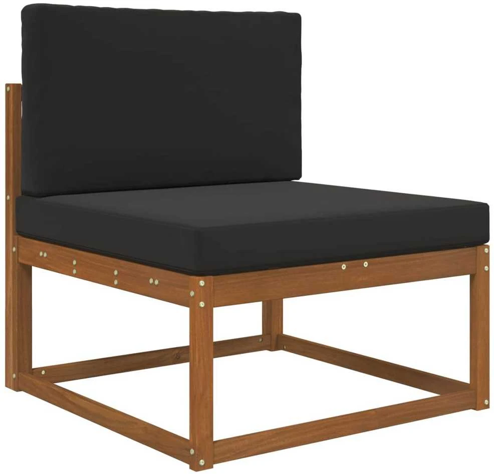 Lauko sofa pagalvėlė Poliesteris Juoda 80 x 80 cm