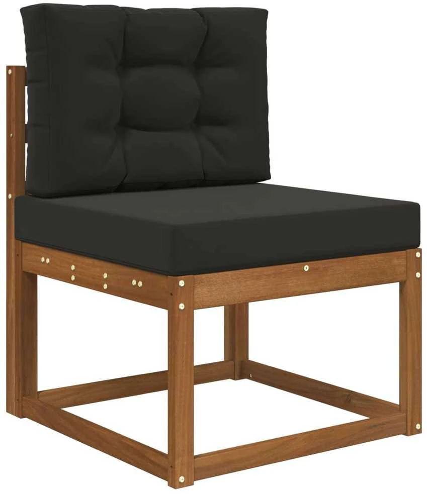 Lauko sofa pagalvėlė Poliesteris Juoda 60 x 60 cm