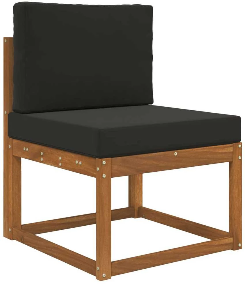 Lauko sofa pagalvėlė Poliesteris Juoda 60 x 60 cm