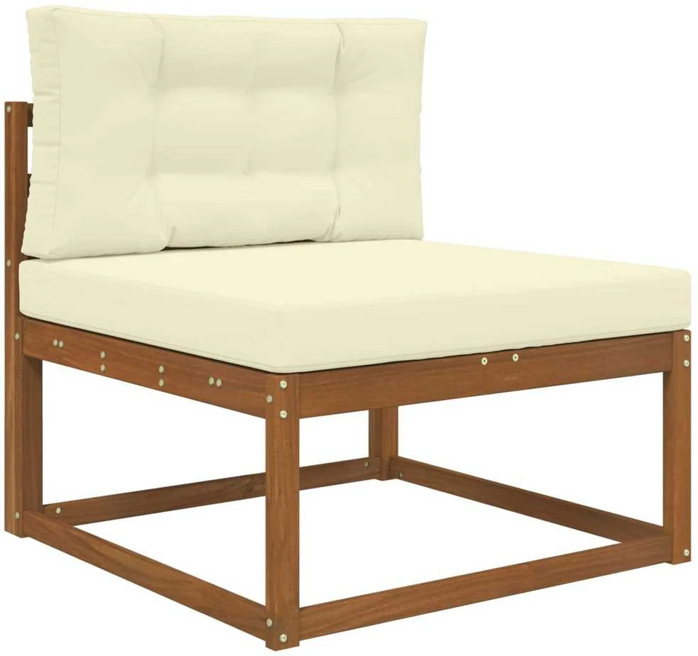 Lauko sofa pagalvėlė Poliesteris Kreminė 80 x 80 cm