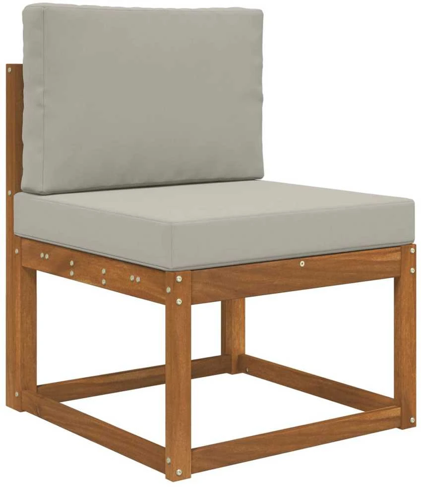 Lauko sofa pagalvėlė Poliesteris Pilka 60 x 60 cm