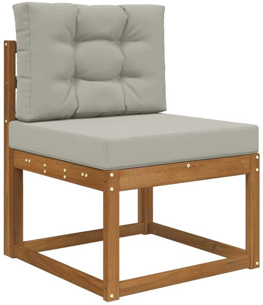 Lauko sofa pagalvėlė Poliesteris Pilka 60 x 60 cm