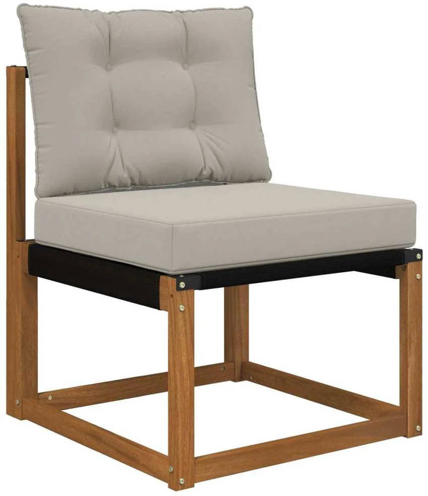 Lauko sofa pagalvėlė Poliesteris Pilka 60 x 50,5 cm