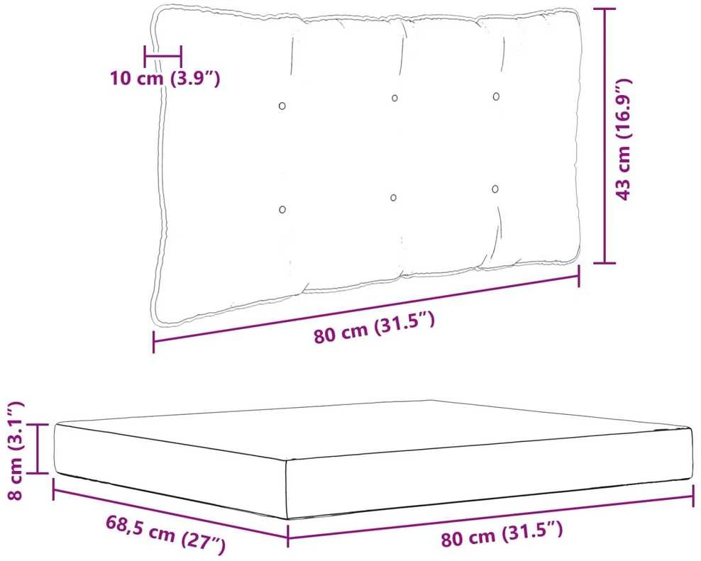 Lauko sofa pagalvėlė Poliesteris Taupe 80 x 68,5 cm