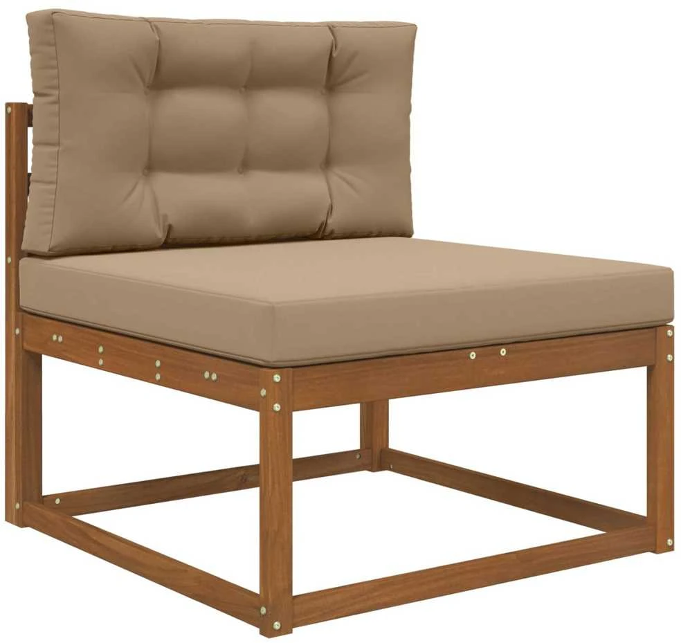 Lauko sofa pagalvėlė Poliesteris Taupe 80 x 80 cm