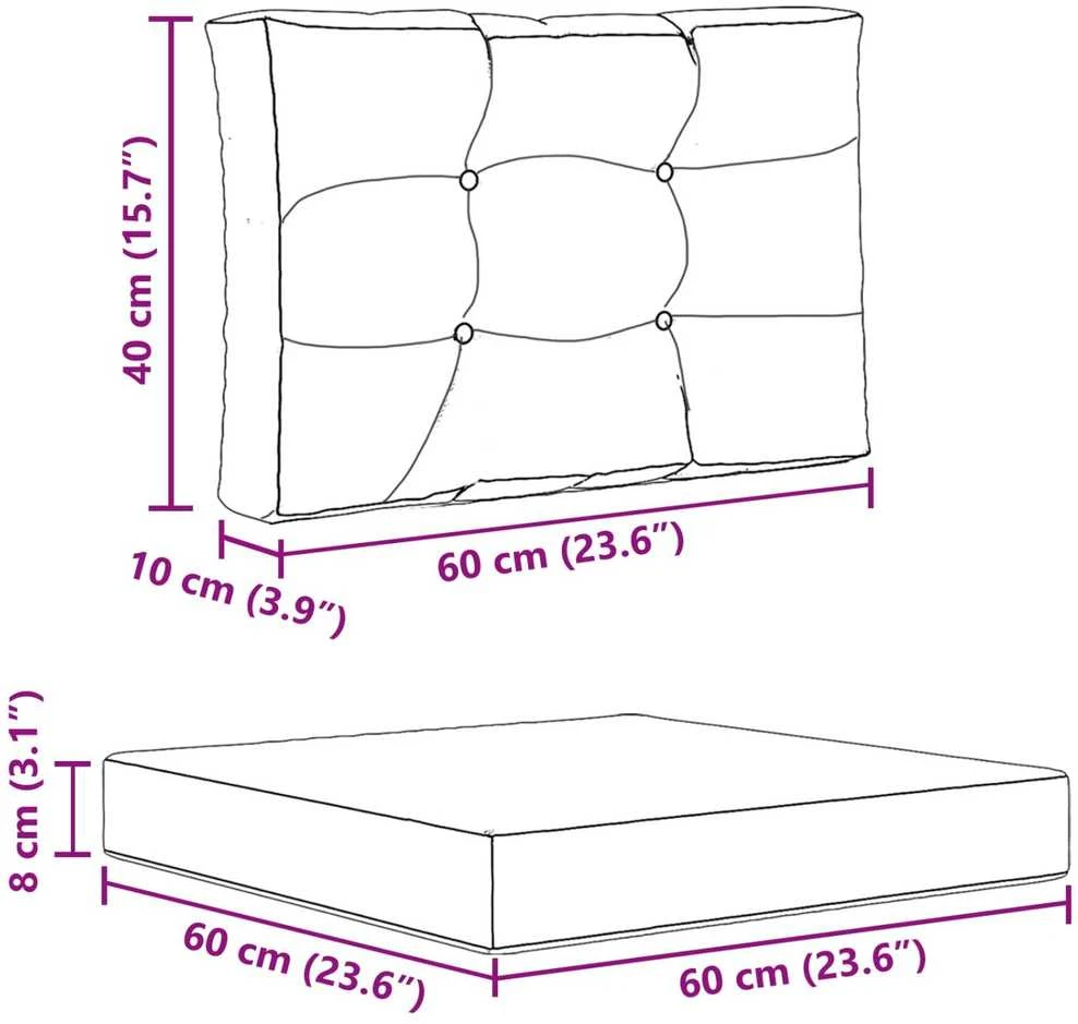 Lauko sofa pagalvėlė Poliesteris Antracito 60 x 60 cm