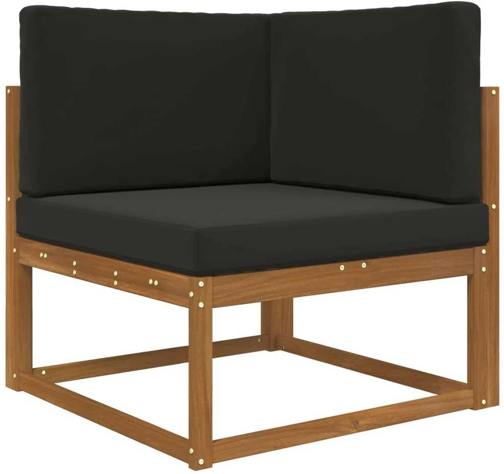 Lauko sofa pagalvėlė Poliesteris Juoda 80 x 80 cm
