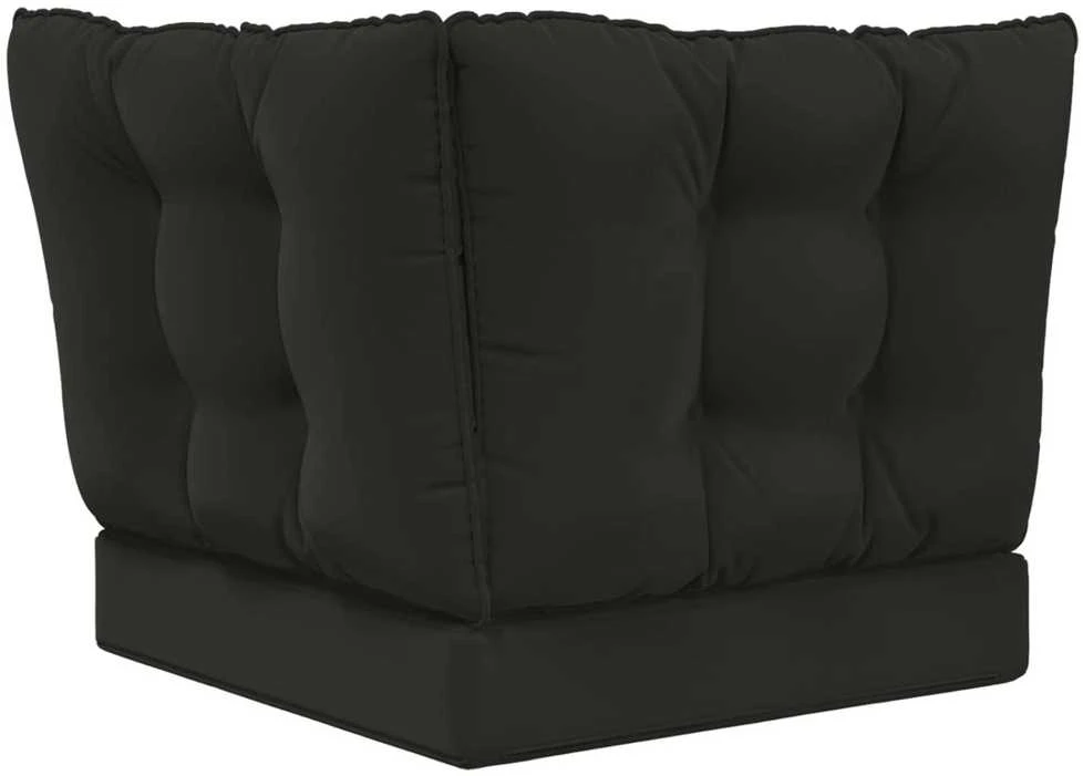Lauko sofa pagalvėlė Poliesteris Juoda 50,5 x 50,5 cm