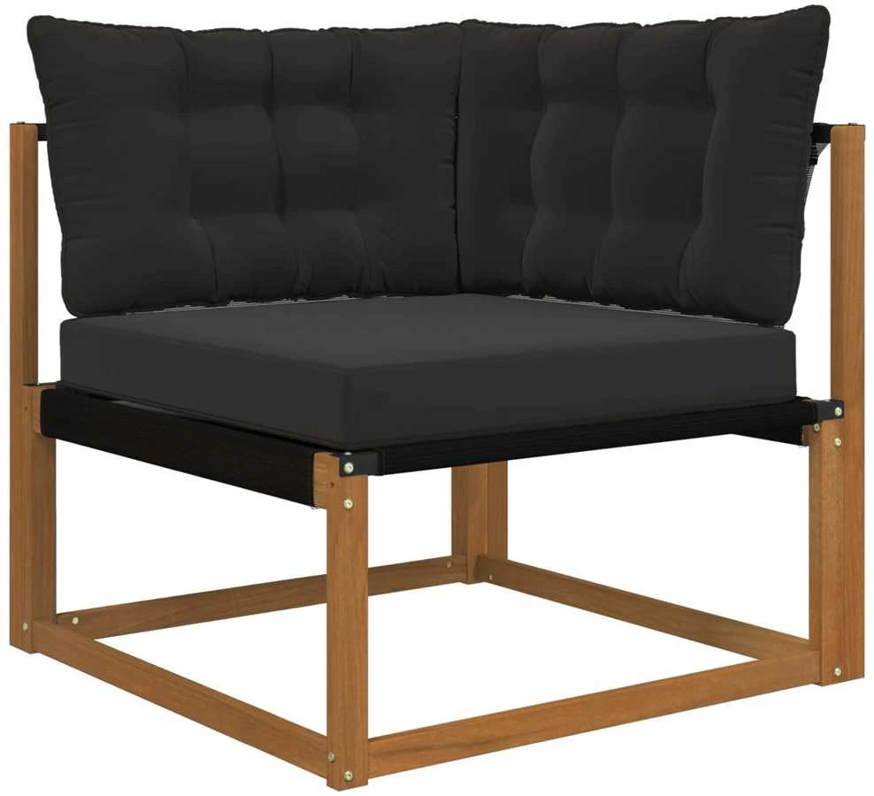 Lauko sofa pagalvėlė Poliesteris Juoda 68,5 x 68,5 cm