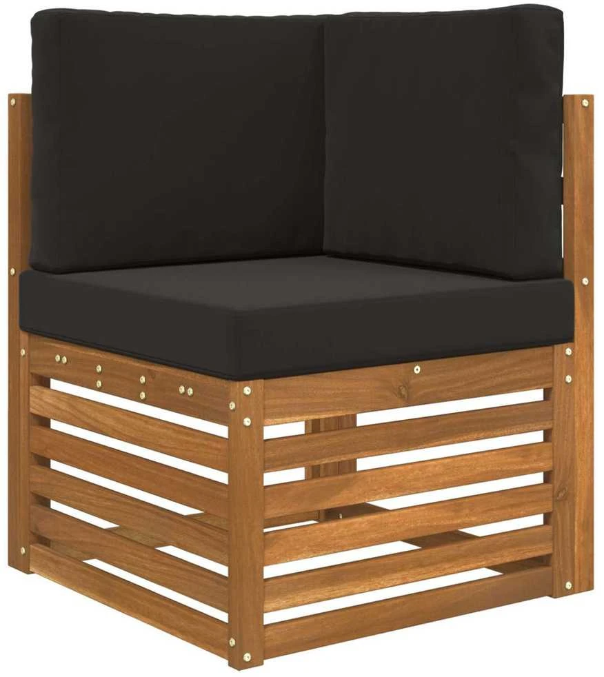 Lauko sofa pagalvėlė Poliesteris Juoda 60 x 60 cm