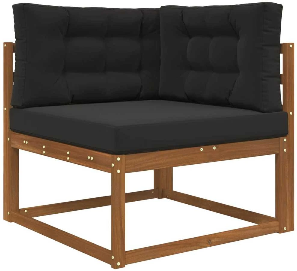 Lauko sofa pagalvėlė Poliesteris Juoda 80 x 80 cm