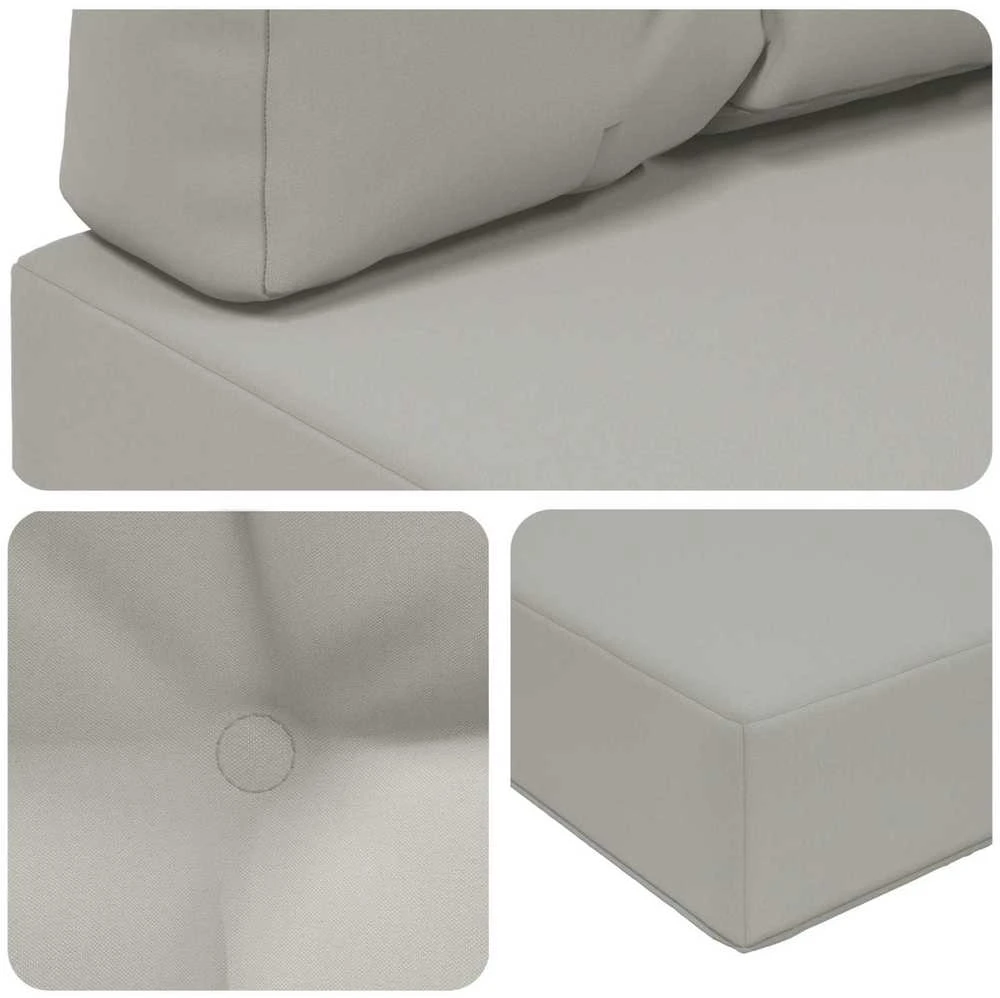 Lauko sofa pagalvėlė Poliesteris Pilka 80 x 80 cm