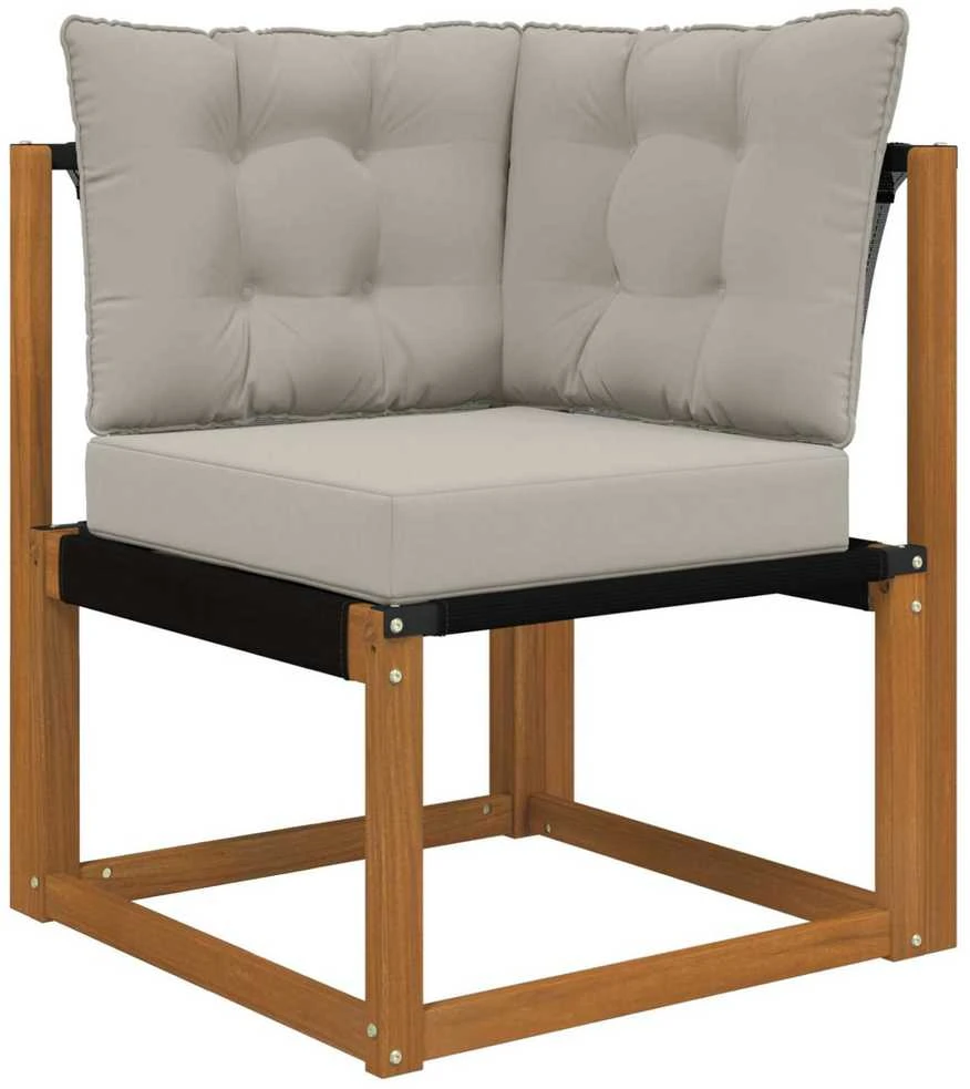 Lauko sofa pagalvėlė Poliesteris Pilka 50,5 x 50,5 cm