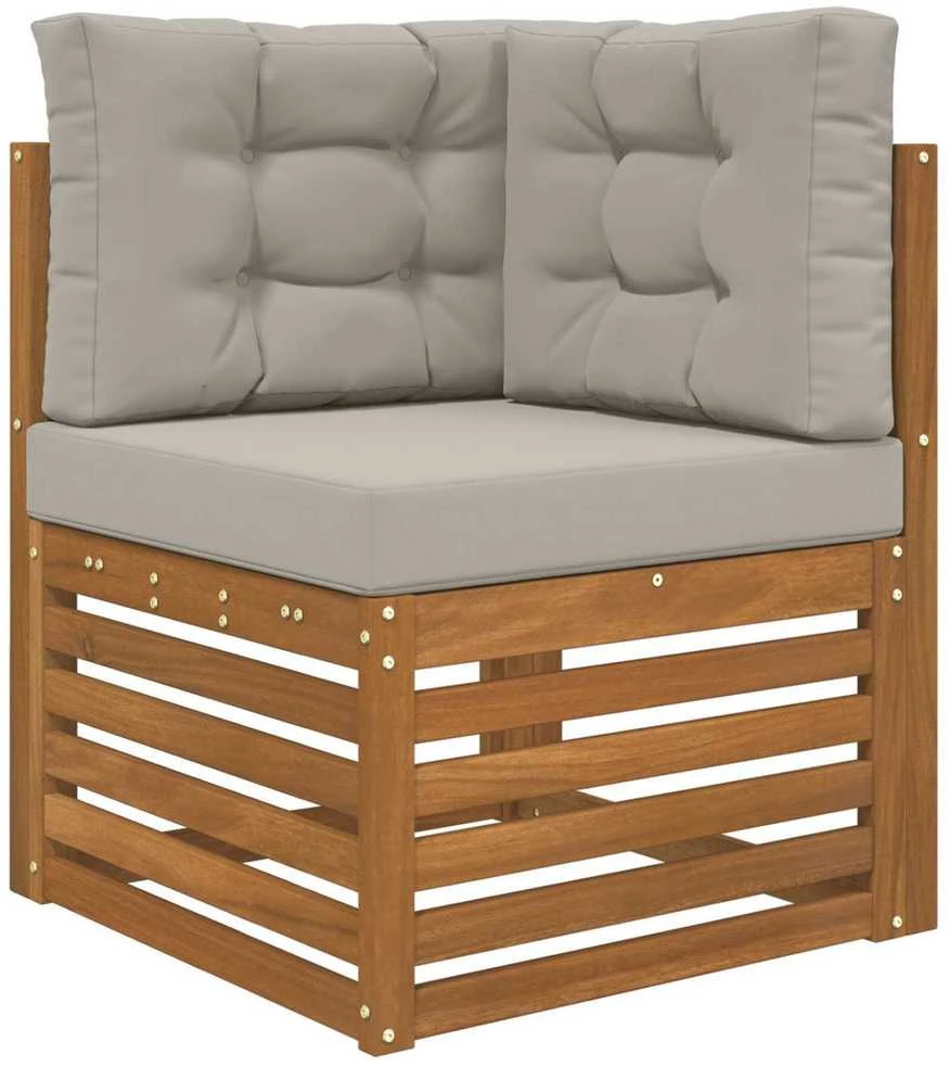 Lauko sofa pagalvėlė Poliesteris Pilka 60 x 60 cm