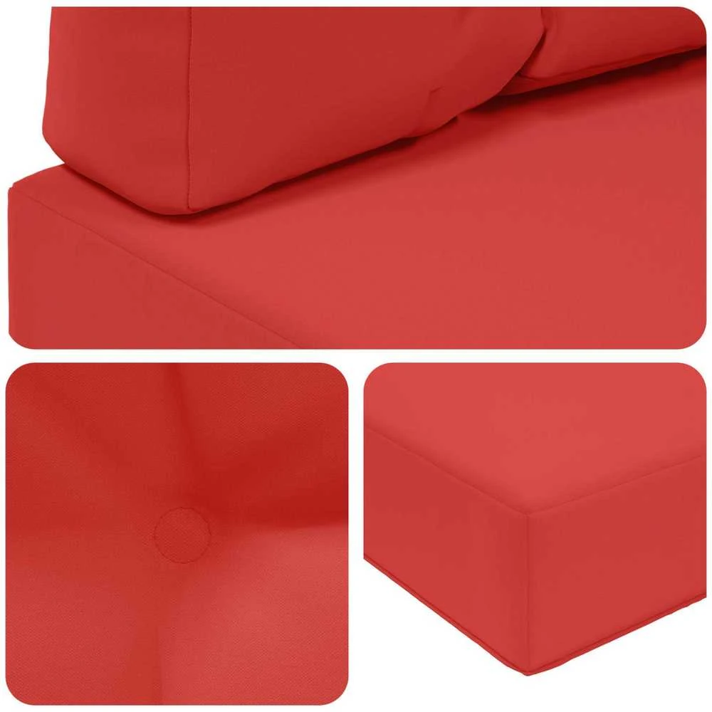Lauko sofa pagalvėlė Poliesteris Raudona 60 x 60 cm