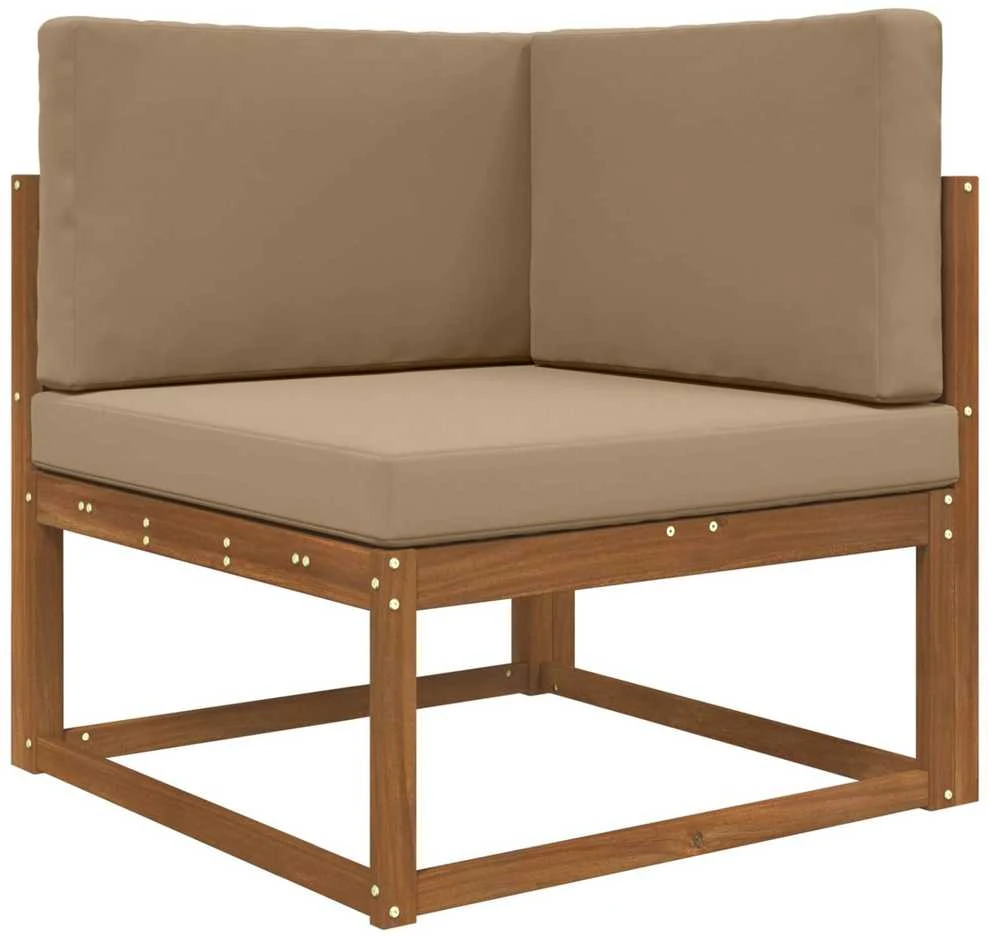 Lauko sofa pagalvėlė Poliesteris Taupe 80 x 80 cm