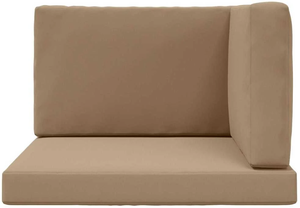 Lauko sofa pagalvėlė Poliesteris Taupe 80 x 80 cm