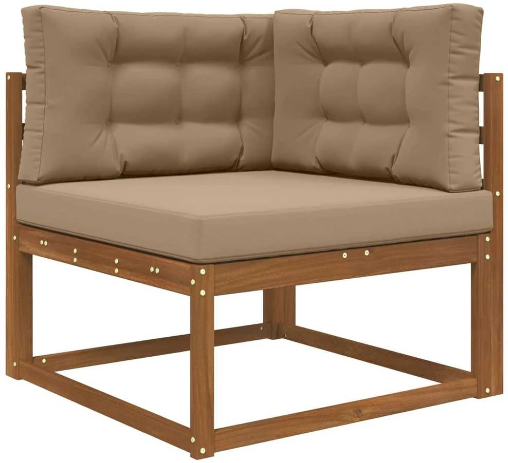 Lauko sofa pagalvėlė Poliesteris Taupe 80 x 80 cm