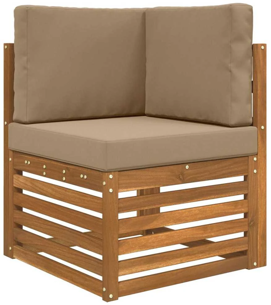 Lauko sofa pagalvėlė Poliesteris Taupe 60 x 60 cm