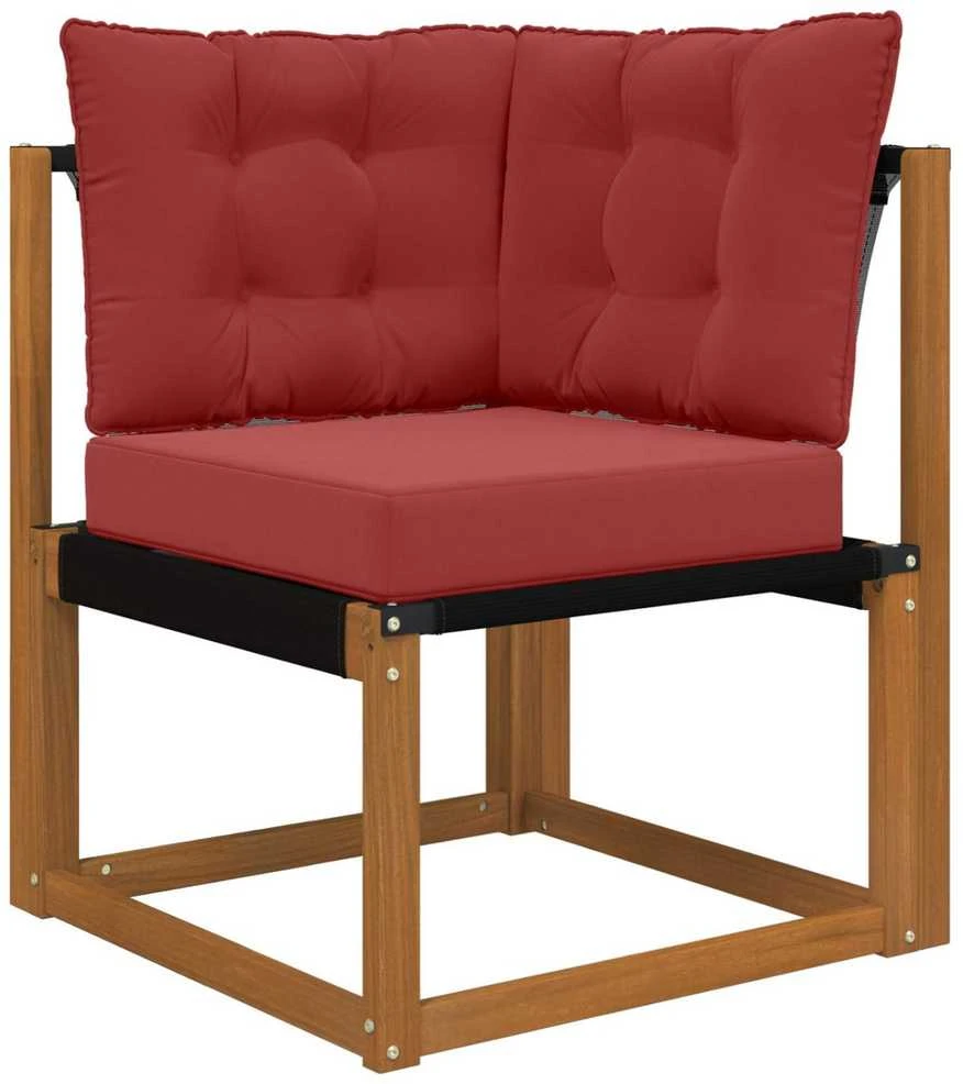 Lauko sofa pagalvėlė Poliesteris Vyno raudonumo 50,5 x 50,5 cm