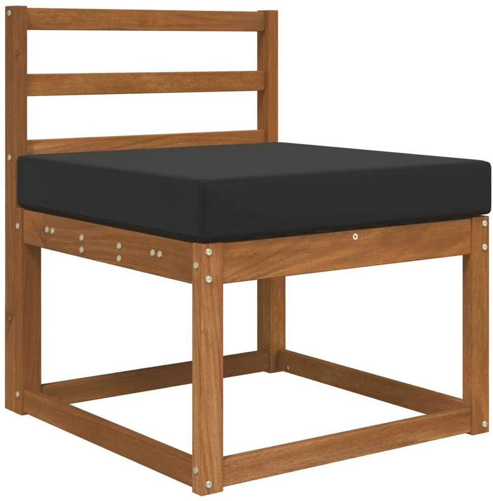 Lauko sofa pagalvėlė Poliesteris Juoda 60 x 60 cm