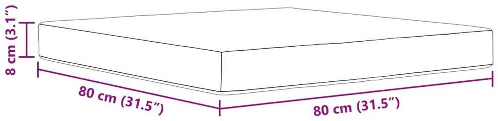 Lauko sofa pagalvėlė Poliesteris Lapų dizainas 80 x 80 cm