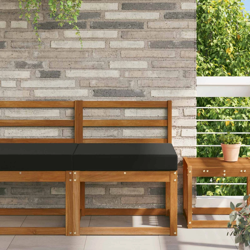 Lauko sofa pagalvėlė Poliesteris Juoda 60 x 60 cm