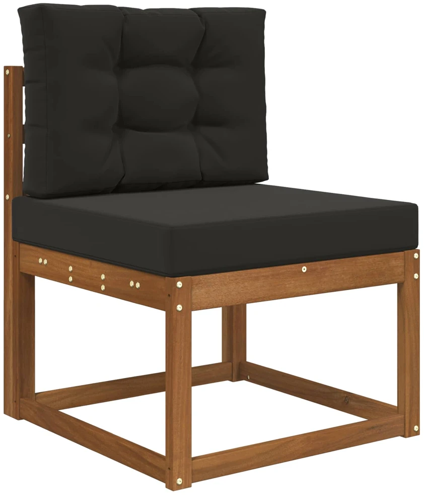 Lauko sofa pagalvėlė Poliesteris Juoda 60 x 60 cm