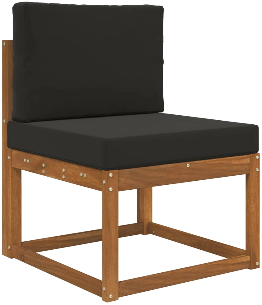 Lauko sofa pagalvėlė Poliesteris Juoda 60 x 60 cm