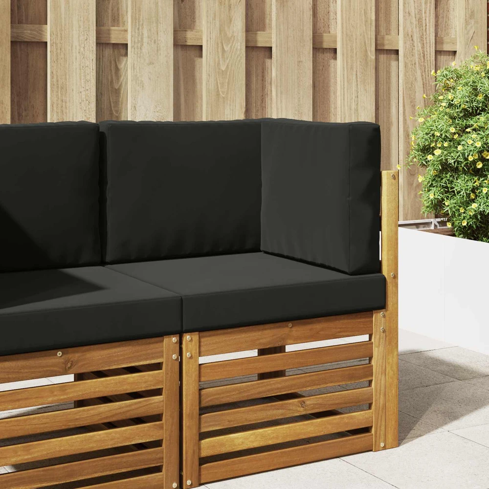Lauko sofa pagalvėlė Poliesteris Juoda 60 x 60 cm